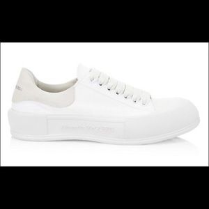 Alexander McQueen Men's Plimsoll Low-Top Sneakers, size 10.5, in original box